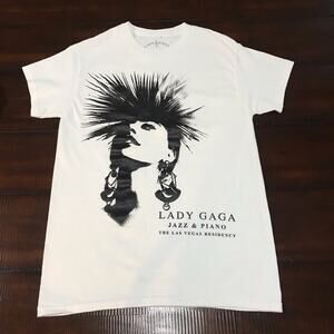 2019 Lady Gaga Las Vegas Residency Tour Shirt sz Small EUC Jazz & Piano